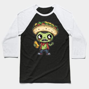 Nacho Taco Zombie Baseball T-Shirt